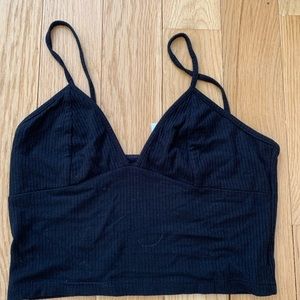 LF black bralette camisole style tank top